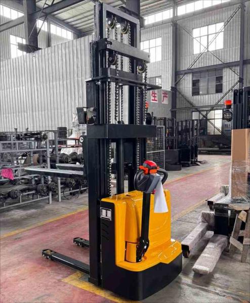 1500kg 4 Meters Full Electric Walkie Pallet Stacker For Warehousing And