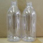 Clear 500ml empty shampoo bottles