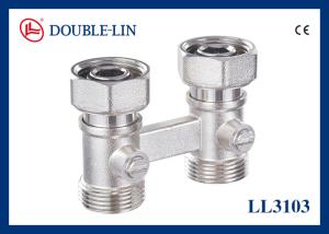 Wholesale Straight Two Pipe Brass Radiator Valve ISO228 Thread F3/4'' X M3/4&quot; from china suppliers