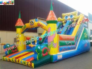 Wholesale Cute Spongebob Commercial Inflatable Slide , Inflatable Bouncer Castle Slide For Children from china suppliers