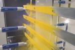 RAL 1003 Industrial Epoxy Polyester Powder Coating High Gloss 3mm Flexibility