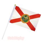 PVC Pole State 8.2x5.5'' Hand Waving Flag