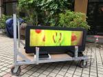 Digital Signage Taxi LCD Display Full Color Pixels Screen Resolution 3840*1080