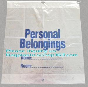 Wholesale Biodegradable Drawstring Patient Belongings Bag,Manufacturer of Patient Belonging Bag with Rigid Handle OEM Available from china suppliers