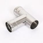 Precise Wood Pellet Stove Chimney Parts Easy Installation With Locking Band