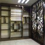 Interior Design partition wall stainless steel panel in bronze finish on sale