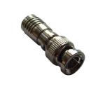 Copper and Golden Plated Compression BNC Male CCTV Coaxial Connector with a Pin