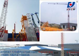 2 tons Construction Self Erecting Tower Cranes 24.5 Meters Mini Jib or Boom