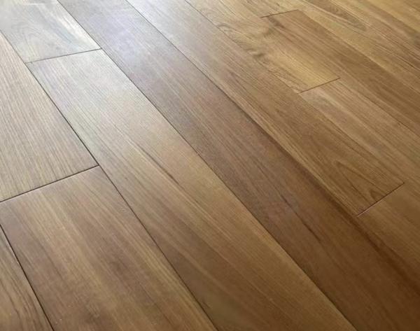 15mm-22mm Teak Solid Wood Flooring Hardwood Veneer Flooring Width 90mm 120mm