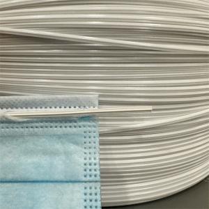 Wholesale Single Adjustable Nose Wire Clips White Black PP Iron Flat Metal Nose Piece 3MM from china suppliers