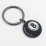 company logo metal keychain backpack pendant graduation season gift stainless