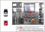 8 Nozzles Automatic Bottle Filling Machine For Cherry Jam Jelly