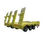 Jost Kingpin 50ton 3 Axle Lowbed Semi Trailer with Mechanical Ramp and Self
