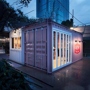 China Bars And Cafes Container Home Prefab House Steel Structure Portable Villa on sale