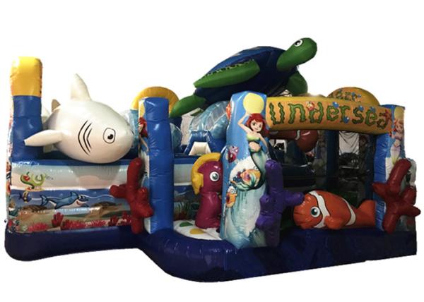 Undersea World Themed Inflatable Jumping Combo For Amusement Park PVC fabric