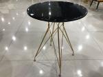 76cm Rebar Wrought Iron Marble Coffee Table