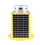 White Flashing Solar High Intensity Aviation Obstruction Light
