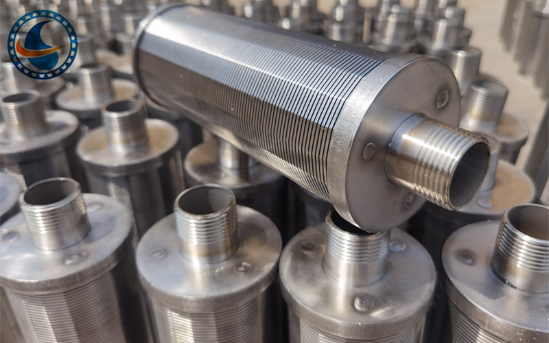 0.5mm Slot Stainless Steel 316l Wedge Wire Screen Nozzle With 1" Male Threaded