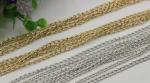 Handbag hardware 3 mm width iron material gold detachable metal purse chains