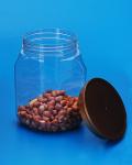 800Ml Airtight Plastic Jars 116 * 85 * 152MM Outside For Candy / Nuts Storage
