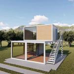 Double Story Modular House For Office And Prefabricated House For Rent