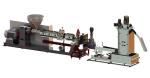 HDPE / PET Plastic Pelletizing Machine Single Stage Extruder Energy Saving