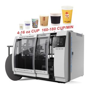 Wholesale 4-16oz Fully Automatic Paper Cup Machine 180pcs/Min High Speed Paper Cup Making Machine from china suppliers