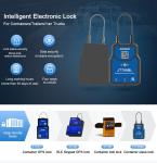 Remote 4500mAh GPS Bluetooth Padlock Logistic Smart Gps Lock