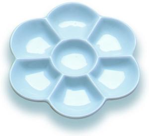 Wholesale Weighty Art Painting Tools 6 Wells Ceramic Paint Palette 12cm Height 1.6cm Size from china suppliers