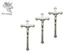 Jesus Decorative Funeral Crucifix , Silver / Copper Color Coffin Cross PP