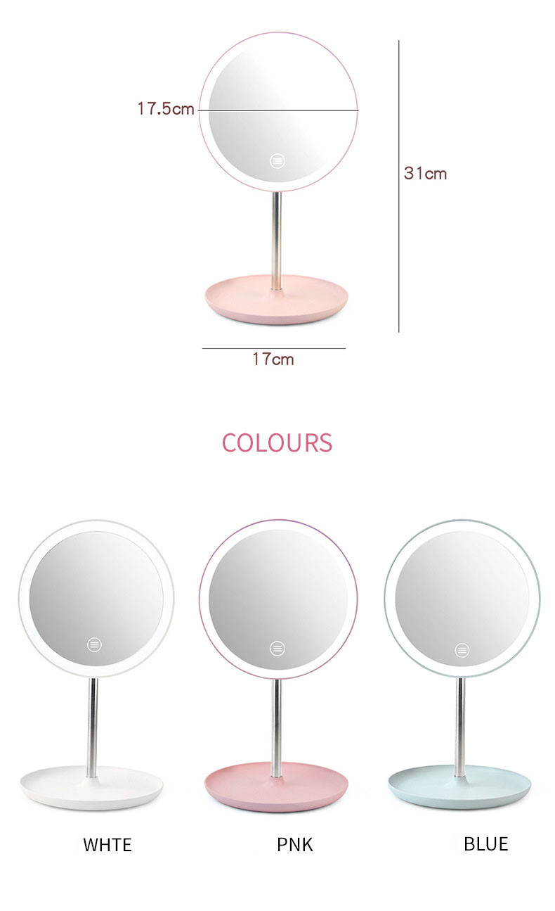 Led Lighted Cosmetic 10x Magnifying Mirror For Makeup Vanity