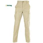 Khaki Fabric ACU Tactical Pants Polyester Cotton Rip Stop Fade Resistant