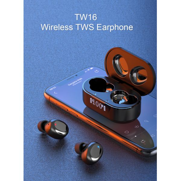 2200mAh Sweatproof Wireless Bluetooth Earbuds Ipx7 True Wireless Earbuds