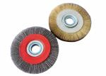 Metal Polishing Crimped Brass Wire Wheel Brush , Durable Rotary Wire Brush