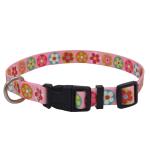Adjustalbe 1 Inch Dog Bone Pattern Pet Training Nylon Collar Neck 14"-22"