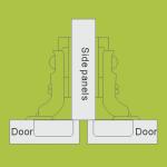 one way cabinet door hinge 26mm cup hinges with Nickel finish