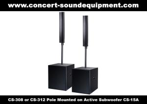 Wholesale 8 ohm 360W Conference Room Audio Systems 12x3&quot; Aluminium Column Speaker For Church from china suppliers