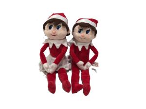 Wholesale X'Mas Elf Girl And Boy Stuffed Animal Plush Toy For All Age 38cm from china suppliers