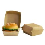 Food grade fast food burger Kraft paper box wholesale custom burger packaging