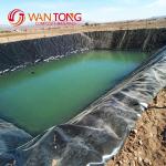 Customized Width Black Waterproof HDPE Geomembrane Liner 1mm for Fish Farming