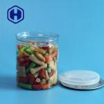 300# 330ml Clear Plastic Jar Sweets Chocolate Peanut Beans Storage With Easy