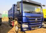 Sinotruk 6x4 371 Horse Power Heavy Dump Truck 25 Tons Blue Color Long Life