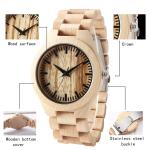 Hot Sale cheap wooden wrist watch with custom colorful wooden watch For Men