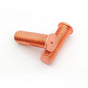 Wholesale Class 4.8 Copper Plated Brass Welding Stud Threaded Rod Carbon Steel from china suppliers