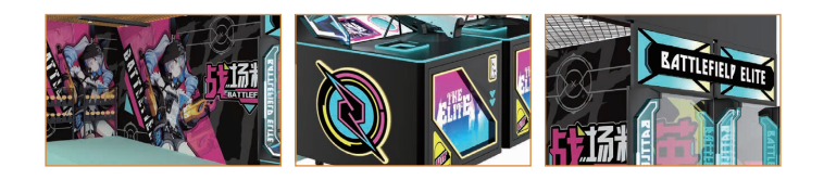 Dual-Channel Live-Fire Shooting Game Machine for 2 Players