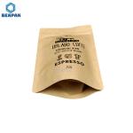 Coffee Paper Kraft Packaging 8oz Aluminum Stand Up Pouch