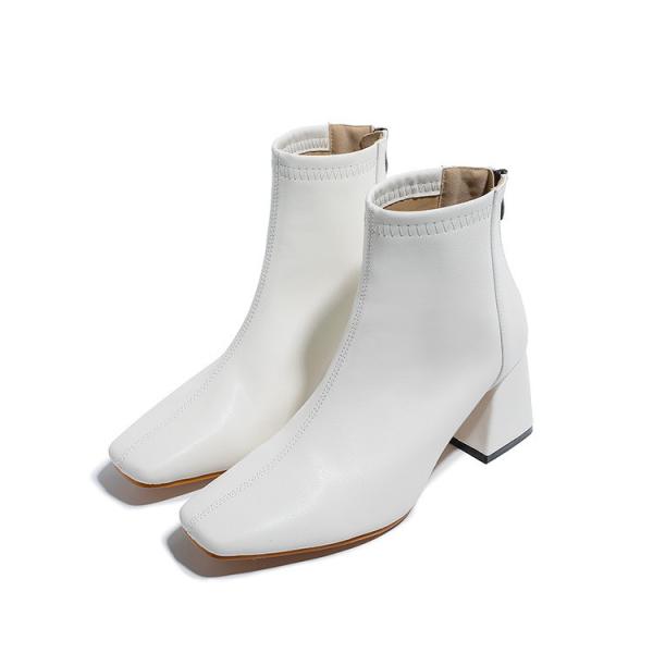BS160 2021 Autumn And Winter Martin Boots Women'S Fashion All-Match Square Toe