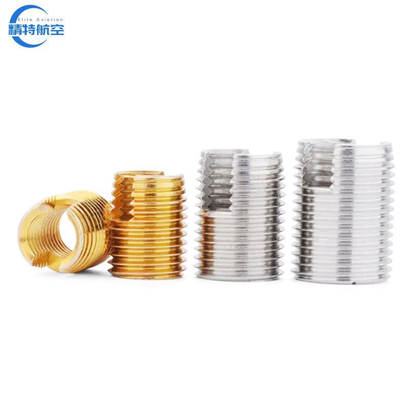 Stainless Steel SS304 Slotted Thickwall Self-Tapping Threaded Inserts
